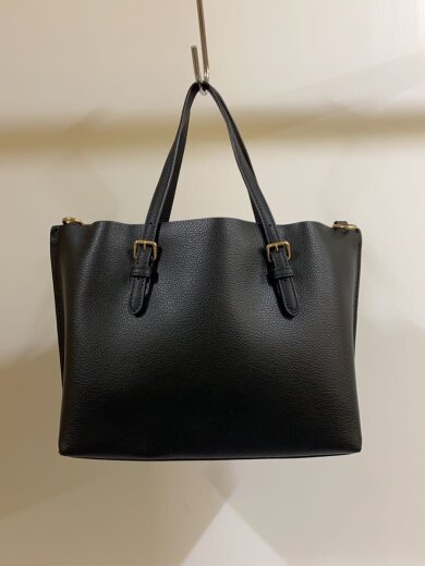 商品画像：トートバッグ/レザー/BLK/無地/C4084 2