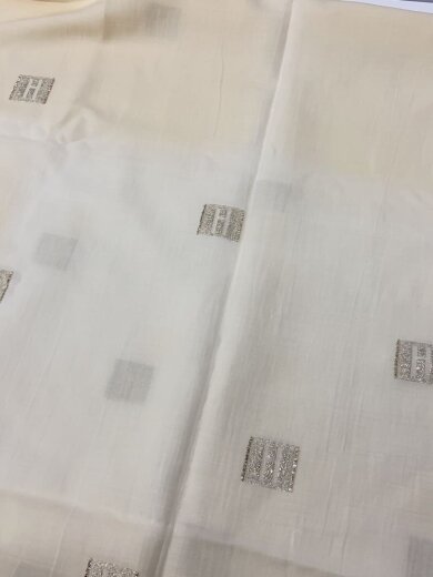 商品画像：ストール/コットン/IVO/レディース/色褪せ有り/// 4