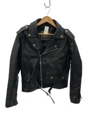 FIRST/ダブルライダースジャケット/38/牛革/BLK