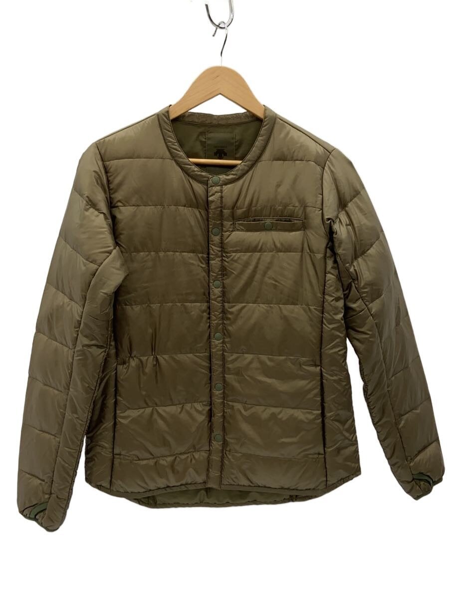 DESCENTE ALLTERRAIN / H.C.S.DOWN/ダウンジャケット/M/ナイロン/KHK/D0R-C7617/左胸薄シミ有