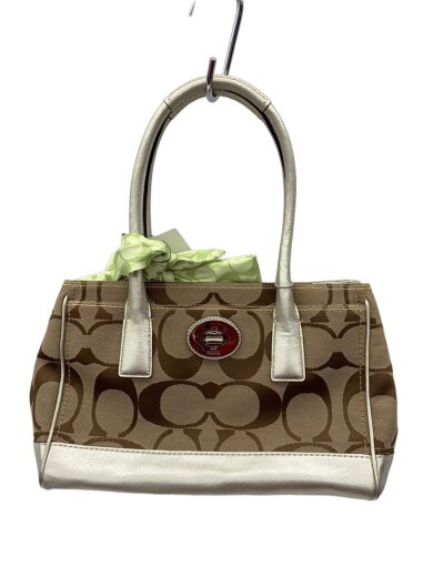 商品画像：ハンドバッグ_シグネーチャー/キャンバス/BRW/総柄 1