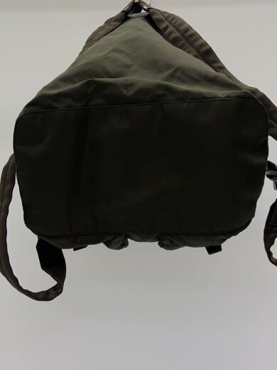 商品画像：ナイロンバックパック/リュック/ナイロン/KHK/背面使用感有 4