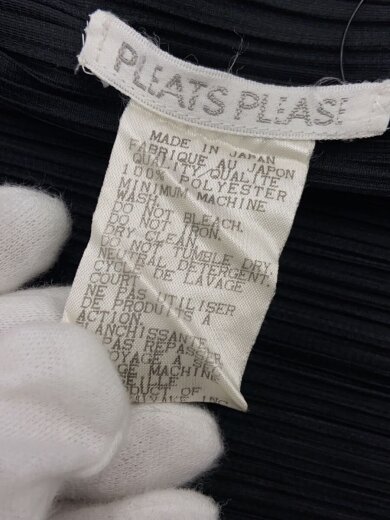 商品画像：プリーツベスト/4/ポリエステル/BLK/PP04-JE621 4