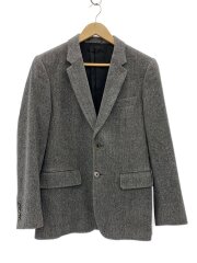 ヘリンボーン/サイドベント/2Bテーラードジャケット/M/ウール/PF-MX-78823/ボタン欠け有