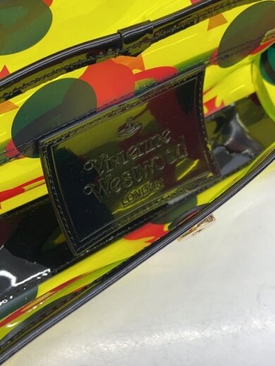 商品画像：フラップショルダーバッグ/PVC/YLW/総柄 6