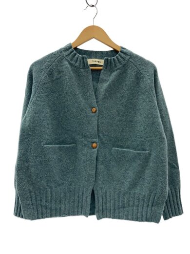 商品画像：ラムウールカーディガン/サイドスリット/FREE/ウール/BLU/TK22310// 1