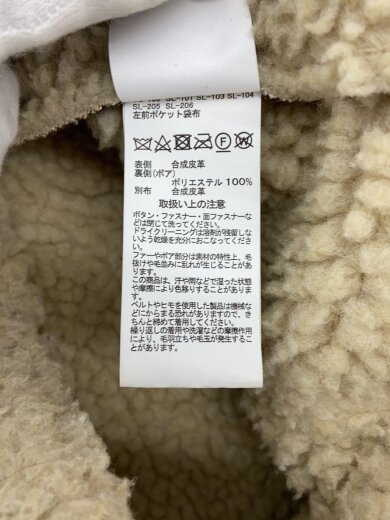 商品画像：B-3/フェイクムートンジャケット/M/フェイクレザー/BRW/TA7131-068 5