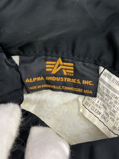 商品画像：USA製/MA-1/フライトジャケット/M/ナイロン/BLK/0615-00-573-8335/着用感有 3