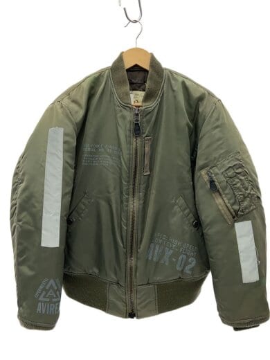 商品画像：MA-1/フライトジャケット/M/ナイロン/KHK/610220/両肩変色有 1