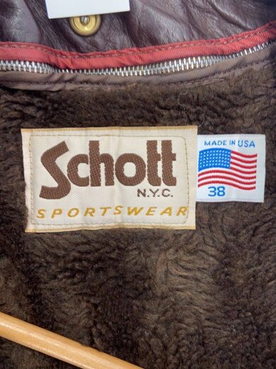 商品画像：80s/A-2/ボアライナー付/フライトジャケット/38/レザー/BRW 3