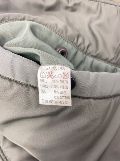 商品画像：B-15D/フライトジャケット/38/ナイロン/フロントジップリペア/着用感・汚れ・リブ破れ 4