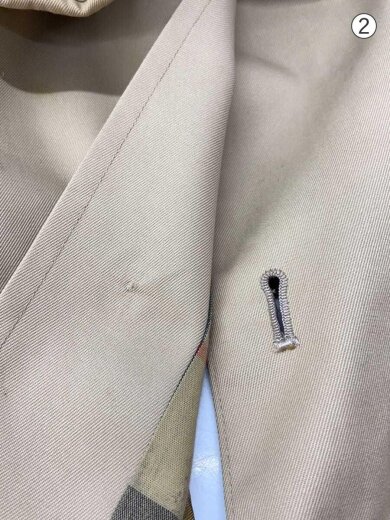 商品画像：レディース/ステンカラーコート/L/ポリエステル/BRW/FD080-025/薄シミ有// 9