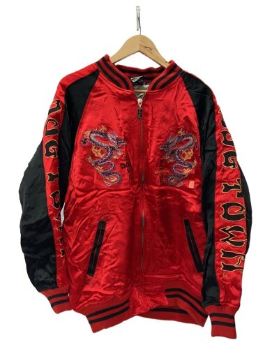 商品画像：黒龍/スカジャン/XL/レーヨン/RED/DTA-2262// 1