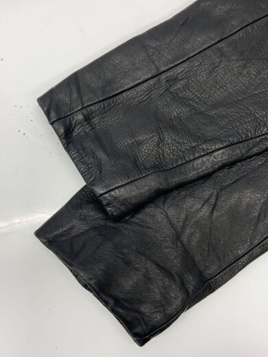商品画像：LEATHER CAR COAT/レザーカーコート/S/牛革/BLK/ジッパープル破損// 4