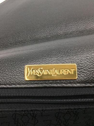 画像：YVES SAINT LAURENTロゴ入りトートバッグ/ハンドバッグ/レザー/ブラック5