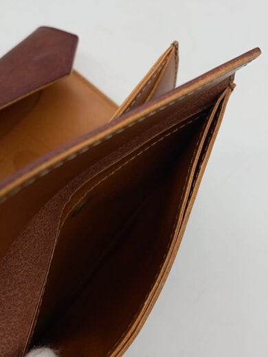 商品画像：3つ折り財布/レザー/BRW/無地/メンズ 5