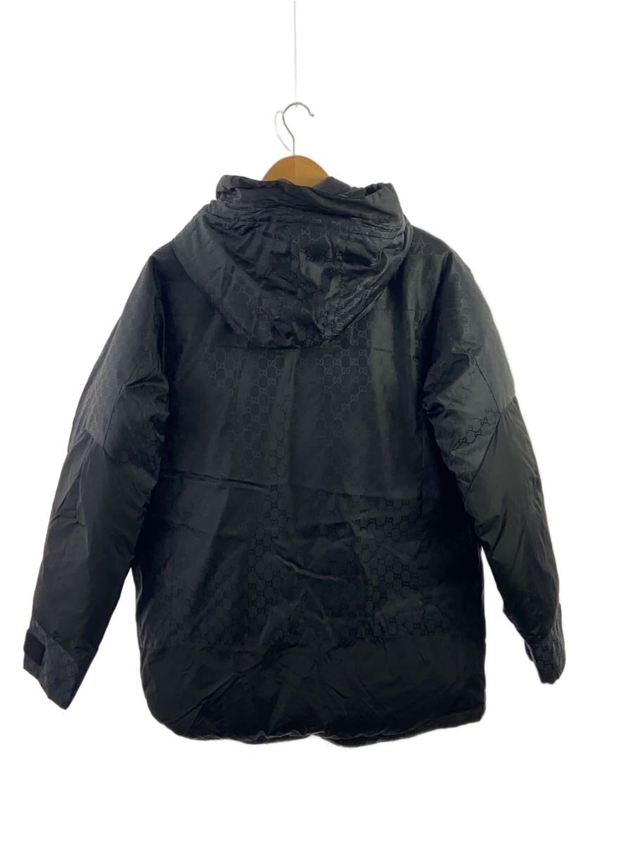 GUCCI / ダウンジャケット/50/ナイロン/BLK/総柄/GGジャガード
