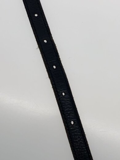 商品画像：LEATHER EXTRA NARROW BELT/ベルト/レザー/BLK/無地/メンズ 4