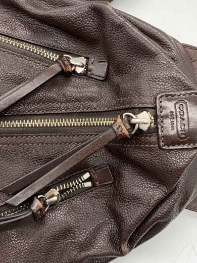 商品画像：ボディーバッグ/ショルダーバッグ/レザー/BRW/無地/F1182-70360 8