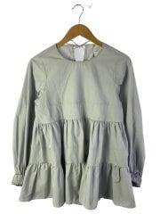 長袖ブラウス/FREE/ポリエステル/GRY/無地/YR2221-009SP-3