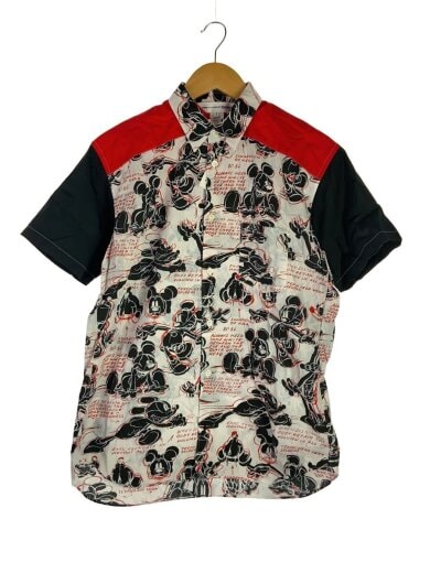 商品画像：半袖シャツ/S/コットン/WHT/総柄/S22061 1