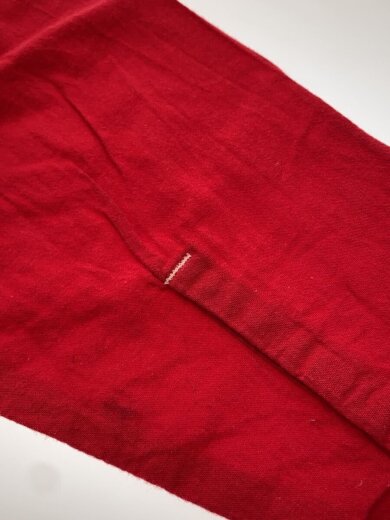 商品画像：長袖シャツ/L/コットン/RED/無地 6