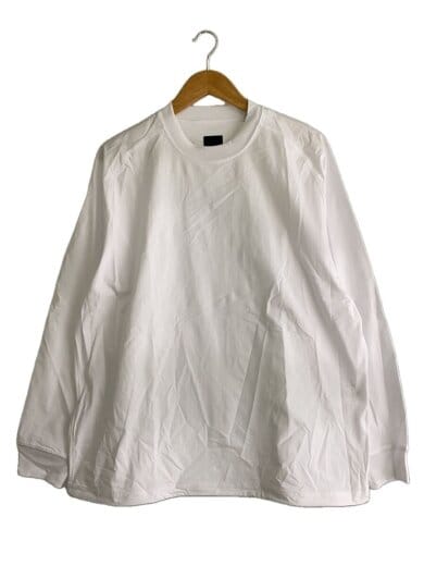 商品画像：長袖Tシャツ/L/ポリエステル/WHT/BE-30025 1