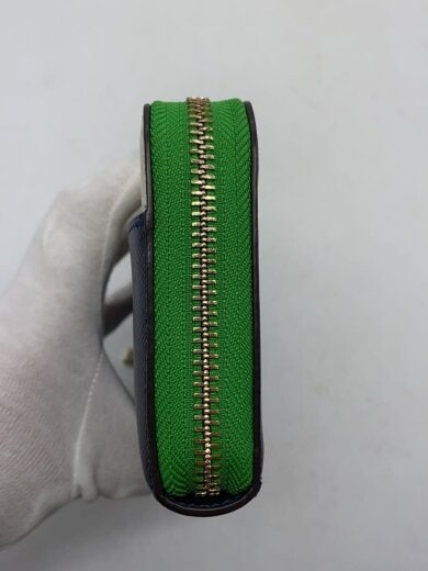 商品画像：長財布/レザー/NVY/無地/レディース 5