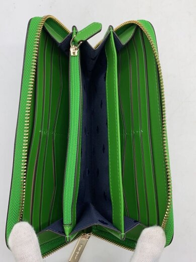商品画像：長財布/レザー/NVY/無地/レディース 7