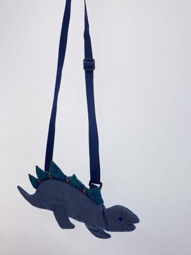 商品画像：恐竜/キッズバッグ/ポシェット/コットン/BLU/569150// 2