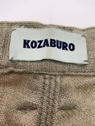 商品画像：ボトム/1/リネン/ベージュ/無地/P-001X-B-1 4