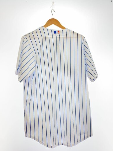 商品画像：半袖シャツ/M/ポリエステル/WHT/ストライプ/T770-NMW1 2