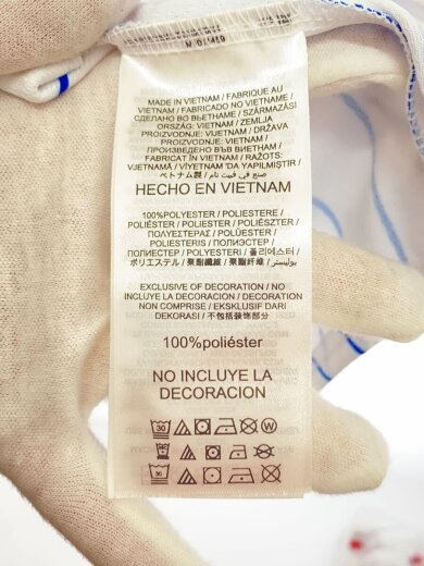 商品画像：半袖シャツ/M/ポリエステル/WHT/ストライプ/T770-NMW1 4