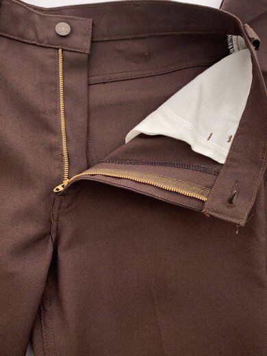 商品画像：70s/スタプレ/TALONジップ/ブーツカットパンツ/34/ポリエステル/ブラウン/10517 6128 3