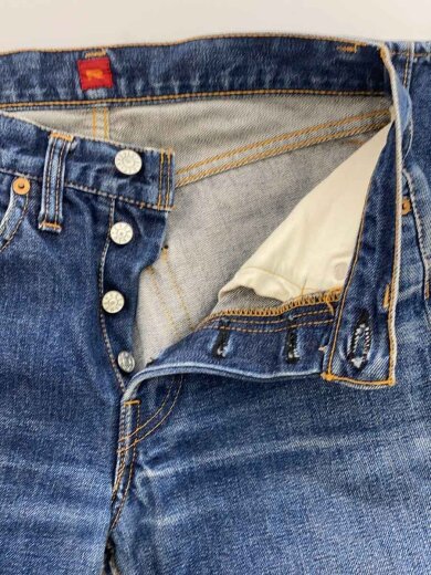 商品画像：ボトム/ボタンフライ/28/コットン/インディゴ/ブルー/青/無地/710 3