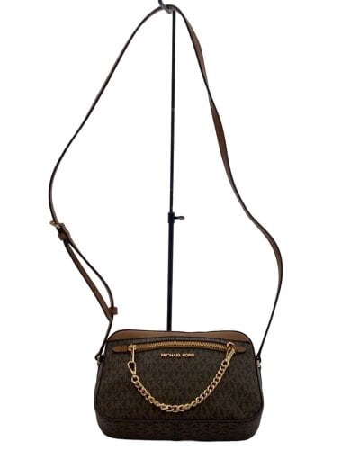 商品画像：ショルダーバッグ/レザー/ブラウン/モノグラム/総柄/AC-2102 1