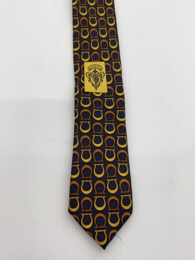 商品画像：ネクタイ/シルク/ブルー/ネイビー/紺/総柄/メンズ 3