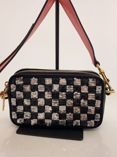 商品画像：sequin check/スパンコール/ショルダーバッグ/レザー/ブラック/黒/チェッカー 3