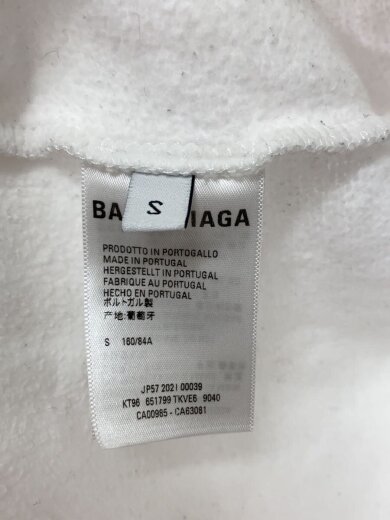 商品画像：バーコードロゴ/パーカー/S/コットン/ホワイト/651799 6