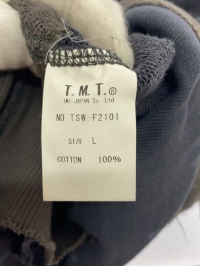 商品画像：SOFT SWEAT HOODIE/ダメージ加工/L/コットン/ブラック/グレー/TSW-F2101 4