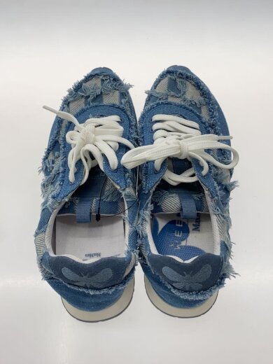 商品画像：デニムブロック柄/ローカットスニーカー/38/BLU/デニム/24157611346 3