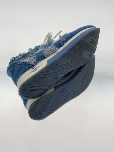 商品画像：デニムブロック柄/ローカットスニーカー/38/BLU/デニム/24157611346 4