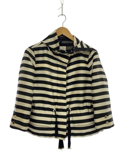 商品画像：ジャケット/1/ポリエステル/BLK/ボーダー/B10934661600 57774 1