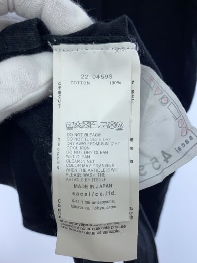 商品画像：22SS/反転プリントロゴTシャツ/4/コットン/ブラック/22-045// 4