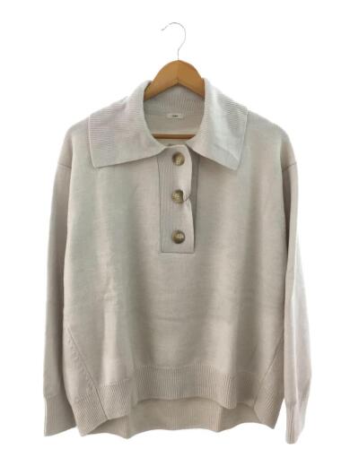 画像：IENA21AW/襟付きニットセッター/FREE/ウール/BEG/21-080-900-6000-3-01