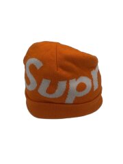 ニットキャップ/コットン/オレンジ/メンズ/ビーニー