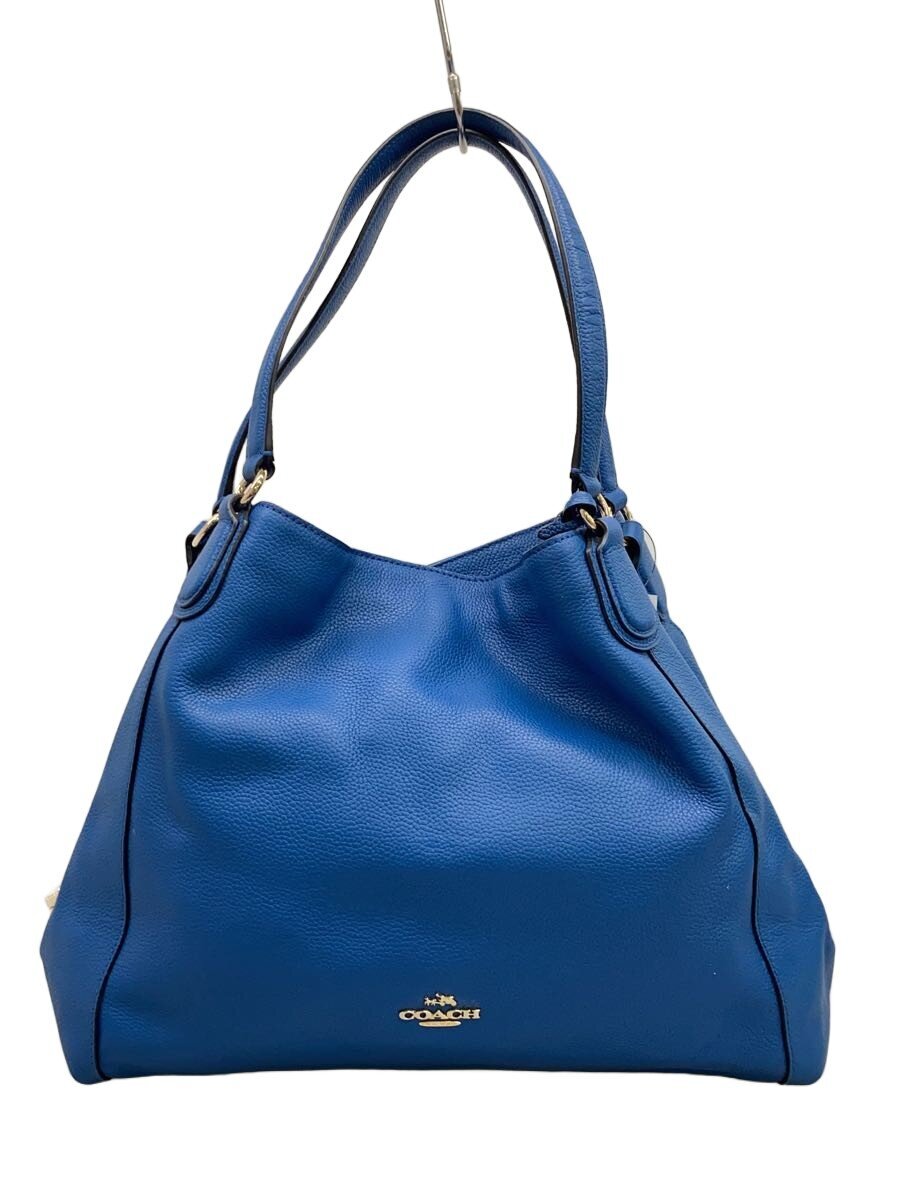 COACH / トートバッグ/レザー/BLU