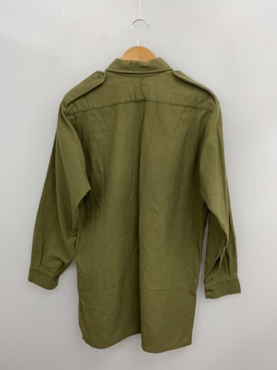 商品画像：長袖シャツ/2/ウール/KHK/無地 2