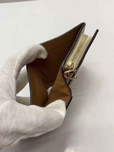 商品画像：2つ折り財布/--/WHT/無地/レディース 5