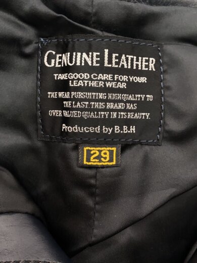 商品画像：ボトム/29/レザー/BLK/無地 4